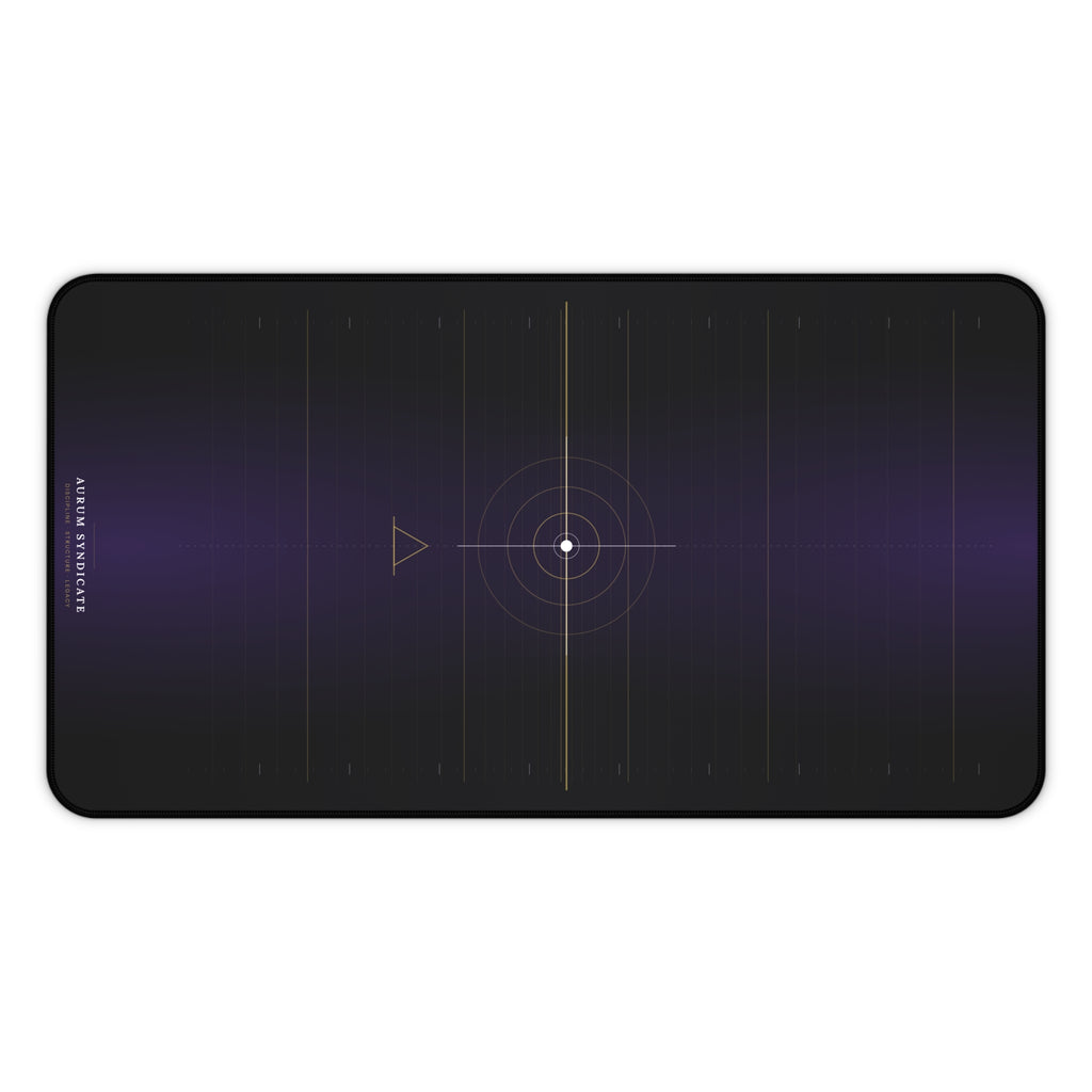 Celestial Target Desk Mat — Minimal Cosmic Gaming Mousepad