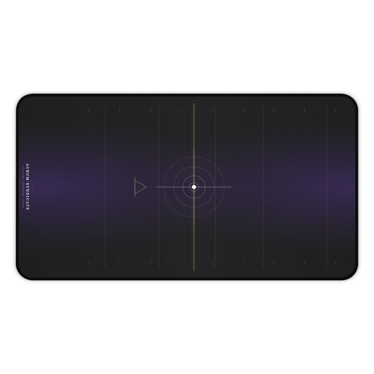Celestial Target Desk Mat — Minimal Cosmic Gaming Mousepad