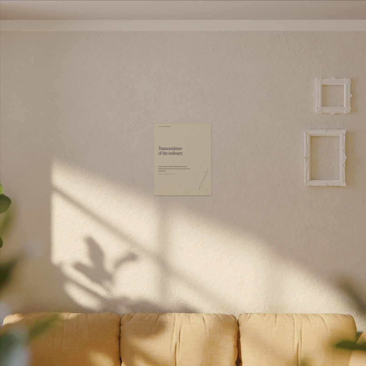 Transcendence of the Ordinary Canvas Wall Art — Minimalist Inspirational Quote Print