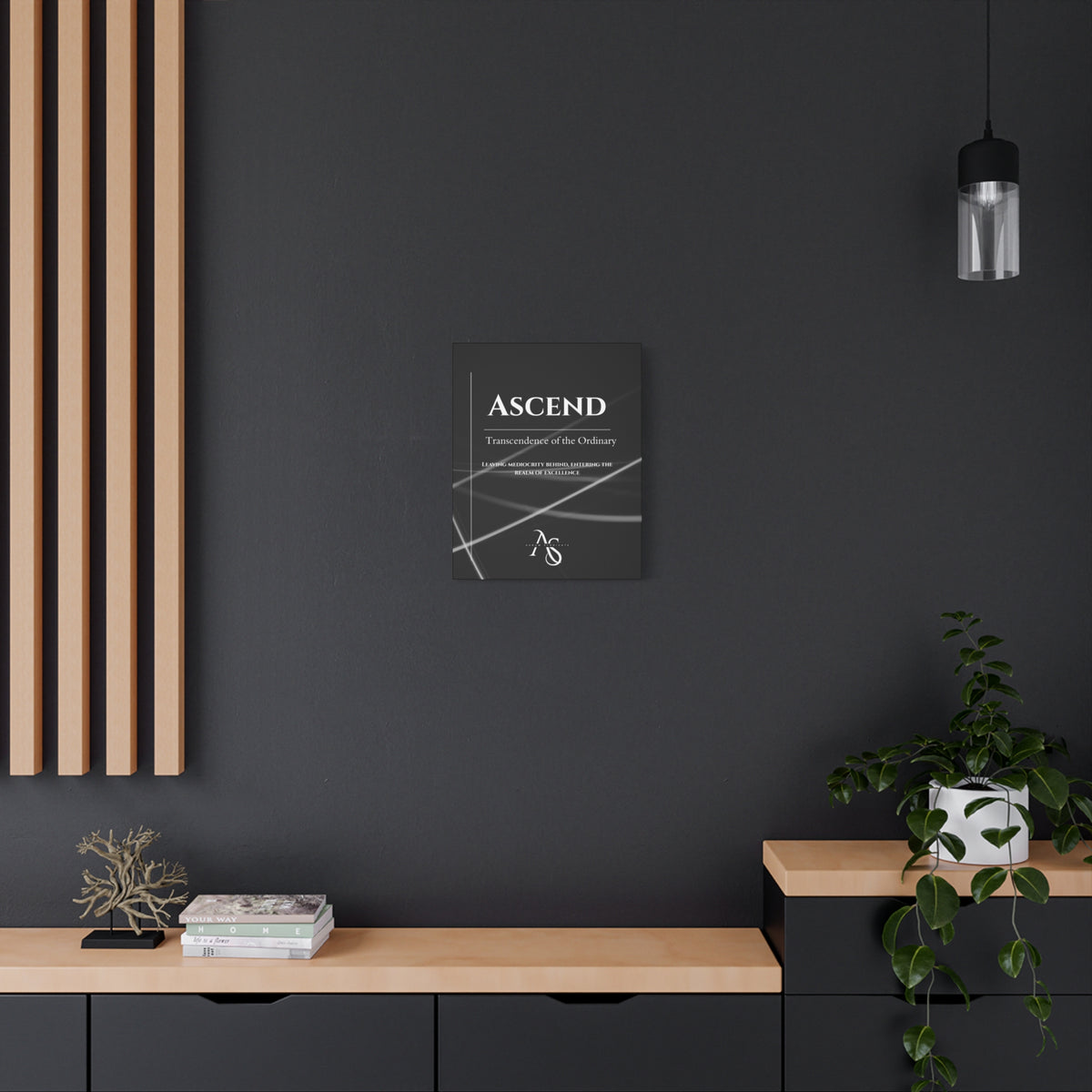 Ascend Matte Canvas Print — "Ascend: Transcendence of the Ordinary" Stretched Wall Art