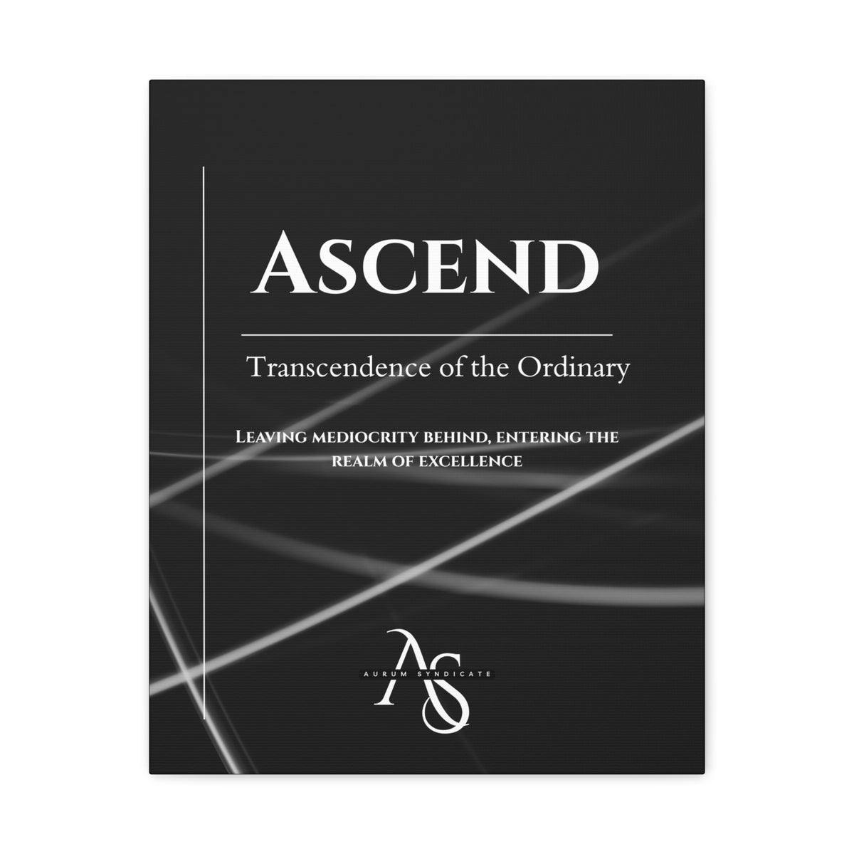 Ascend Matte Canvas Print — "Ascend: Transcendence of the Ordinary" Stretched Wall Art